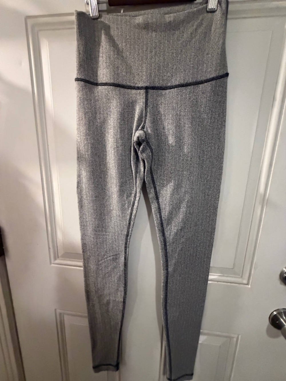 Lululemon High-Waist Ribbed Gray Leggings
